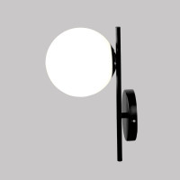 Настенный светильник со стеклянным плафоном Eurosvet 60147/1 черный