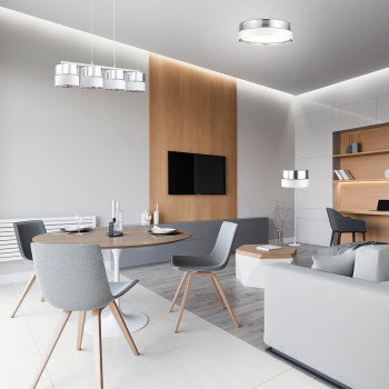   TK Lighting 4179 Hilton Silver